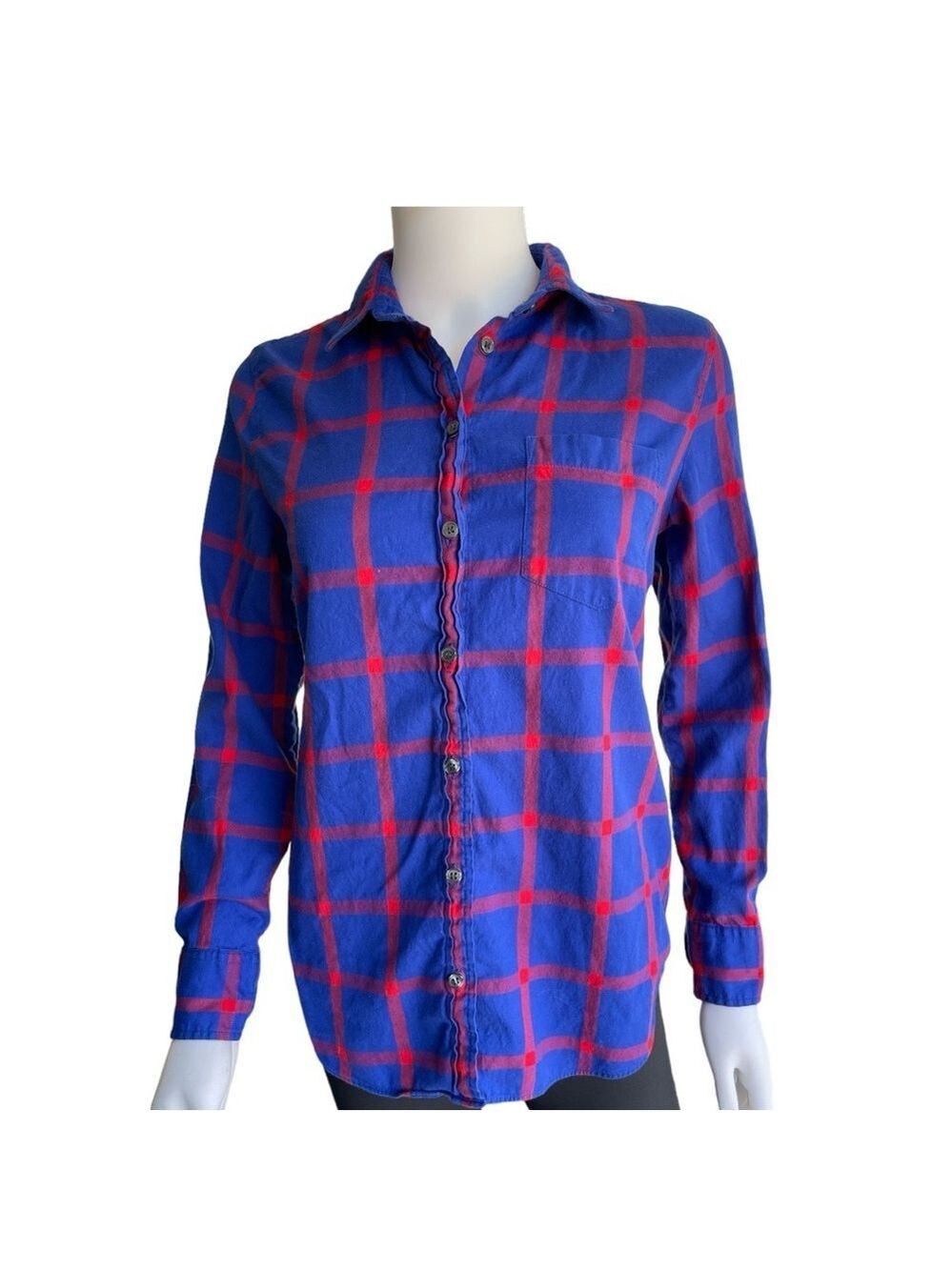 J. Crew Factory Boy Fit Flannel Shirt Size XS